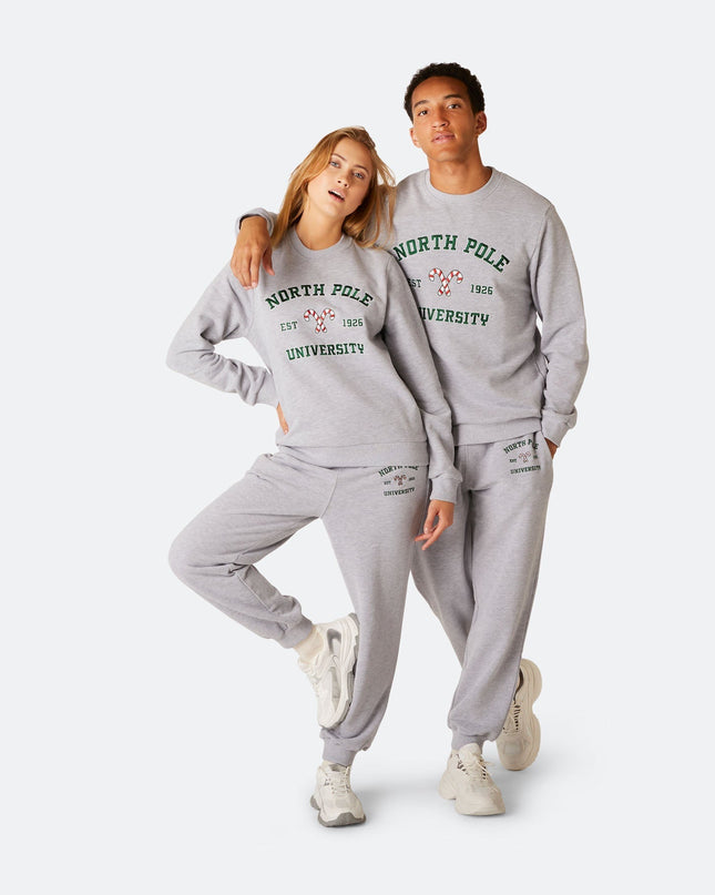 Weihnachts-Sweatshirt-Set der North Pole University für Damen