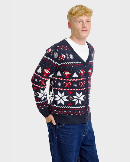 Weihnachtsstrickjacke für Herren