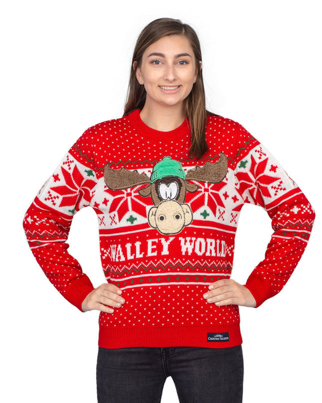 Weihnachtspullover mit Marty-Mouse-Motiv für Damen