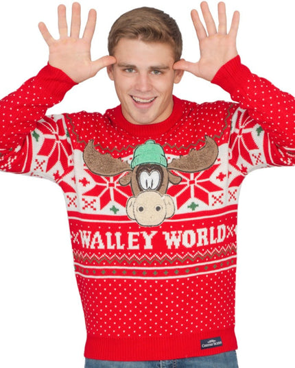 Weihnachtsurlaub Marty Moose Walley Welt hässlicher Pullover