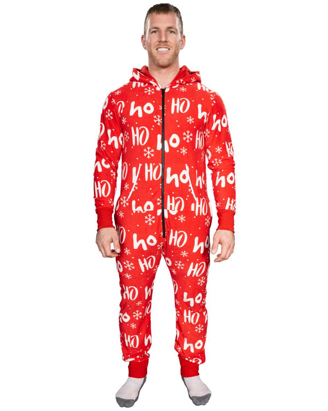 Hässlicher Weihnachtspullover Fair Isle Erwachsenen-Einteiler Pyjama