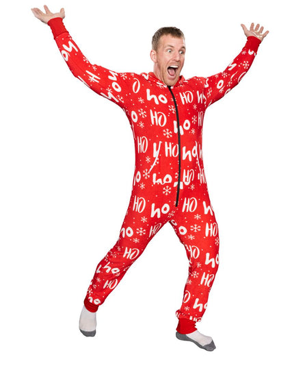 Hässlicher Weihnachtspullover Fair Isle Erwachsenen-Einteiler Pyjama