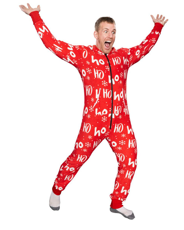 Hässlicher Weihnachtspullover Fair Isle Erwachsenen-Einteiler Pyjama