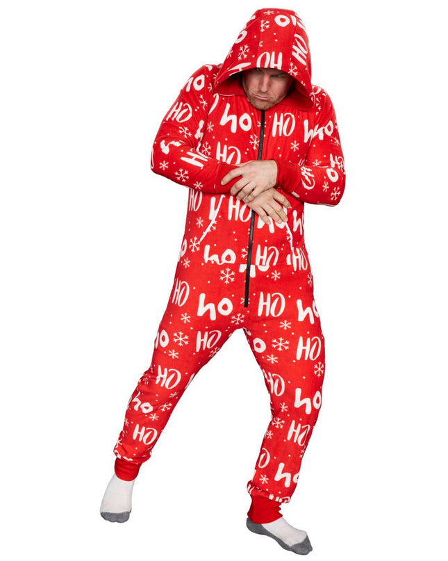 Hässlicher Weihnachtspullover Fair Isle Erwachsenen-Einteiler Pyjama