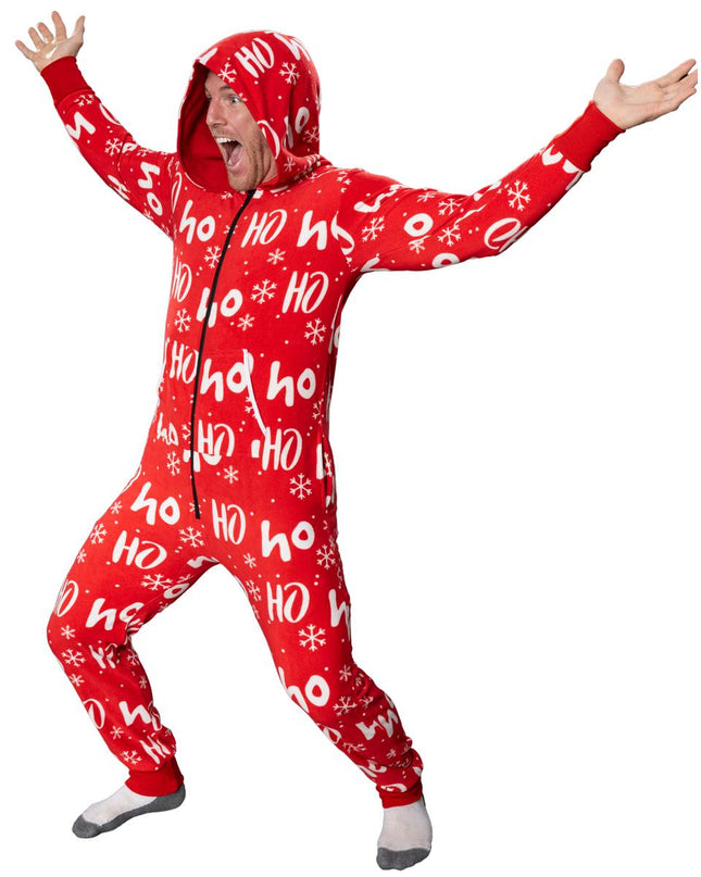 Hässlicher Weihnachtspullover Fair Isle Erwachsenen-Einteiler Pyjama