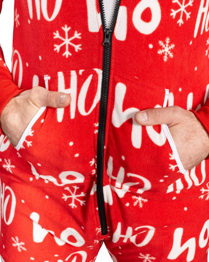 Hässlicher Weihnachtspullover Fair Isle Erwachsenen-Einteiler Pyjama