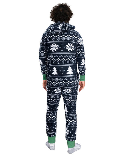 Hässlicher Weihnachtspullover Fair Isle Erwachsenen-Einteiler Pyjama