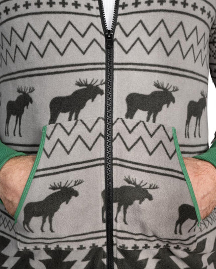 Hässlicher Weihnachtspullover Fair Isle Erwachsenen-Einteiler Pyjama