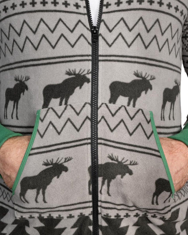 Hässlicher Weihnachtspullover Fair Isle Erwachsenen-Einteiler Pyjama