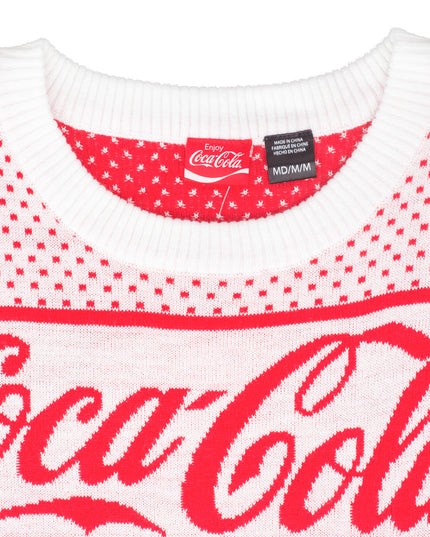 Coca-Cola Weihnachtspullover mit Eisbären- und Baummotiven für Herren