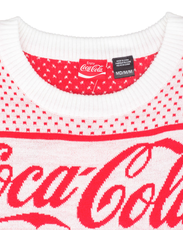 Coca-Cola Weihnachtspullover mit Eisbären- und Baummotiven für Herren