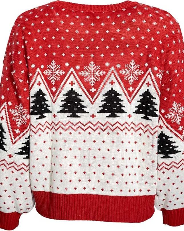 Coca-Cola Herz-Eisbär-Damen-Weihnachtspullover