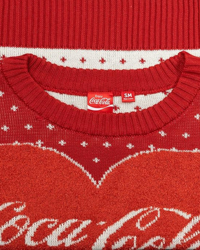 Coca-Cola Herz-Eisbär-Damen-Weihnachtspullover