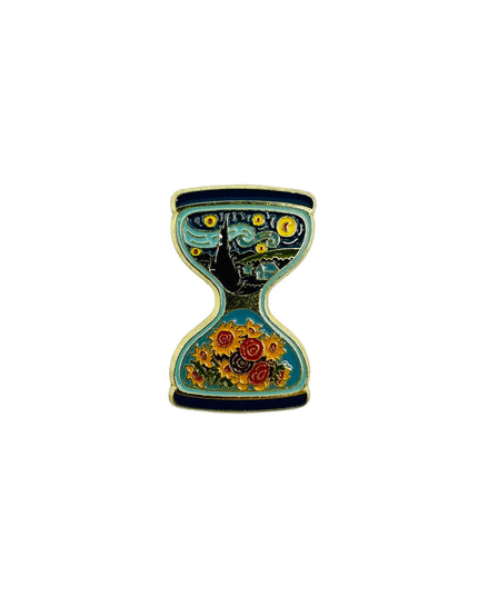 Brosche – Van Goghs Sanduhr | Kunstinspirierte Accessoires