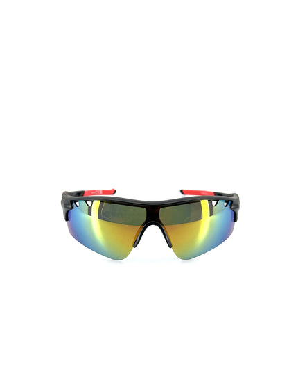 Sportliches Radfahrer-T-Shirt – Roter Blitz