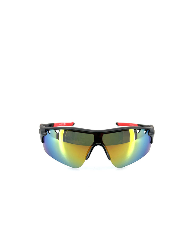 Sportliches Radfahrer-T-Shirt – Roter Blitz