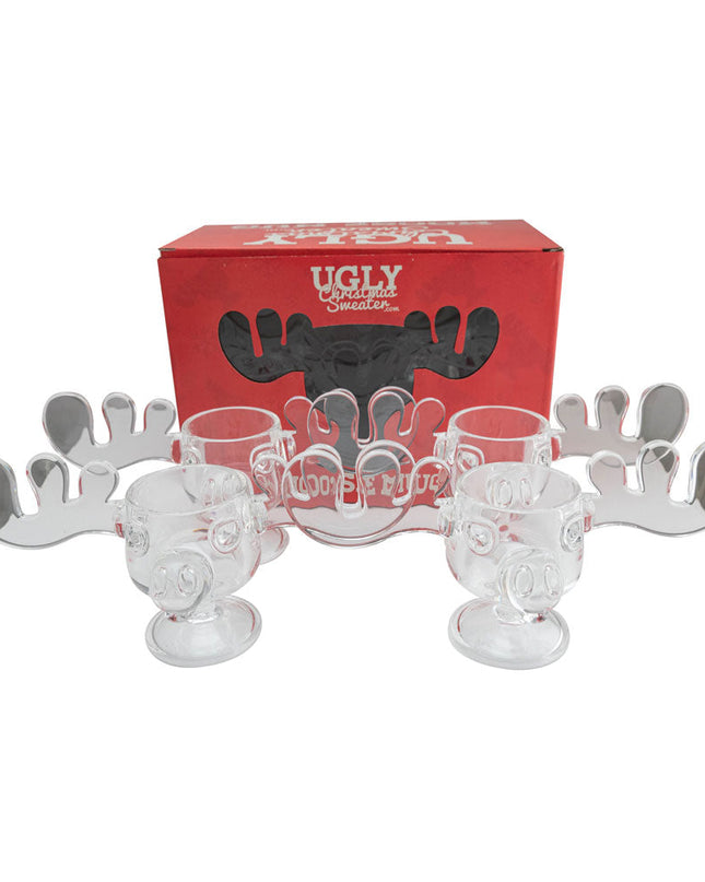 Weihnachtsbecher mit Elchmotiv aus dem Film „Vacation Movie“ aus Acryl