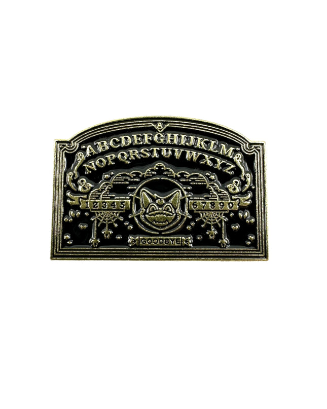 Anstecknadel mit Geisterbrett-Motiv | Schlagwörter: Accessoires, Halloween