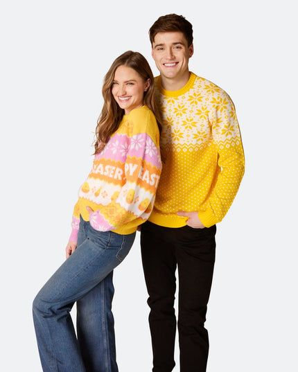 Women's Easter Sweater in Yellow