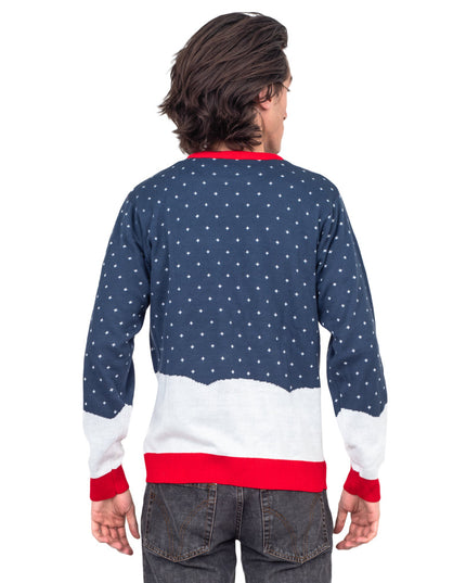 Santa Peeing Beverage Ugly Christmas Sweater