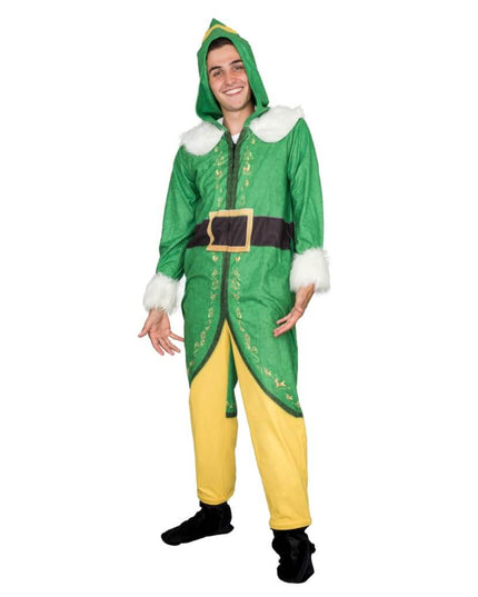Buddy the Elf Costume Pajama Union Jumpsuit