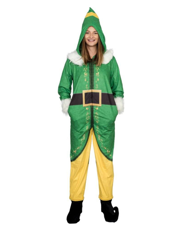 Buddy der Elf Kostüm Pyjama Union Jumpsuit