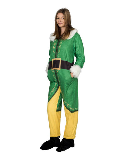 Buddy the Elf Costume Pajama Union Jumpsuit