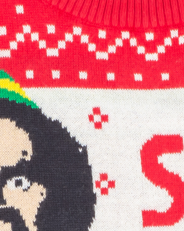 Damen-Weihnachtspullover „Elfenfreund Weihnachtsmann Ich kenne ihn“