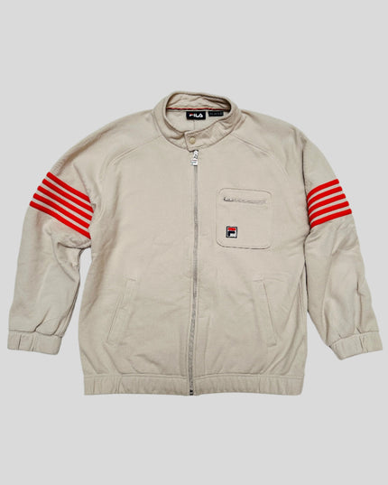 Vintage Fila Pullover in Beige | Gemütliche Weihnachtskleidung