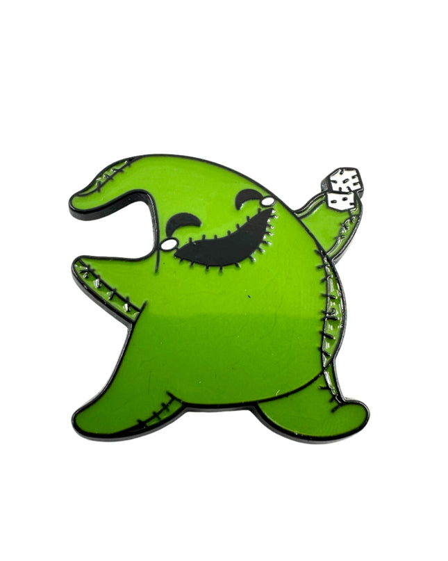 Karierter Geister-Anstecker – Lustiges Halloween-Accessoire