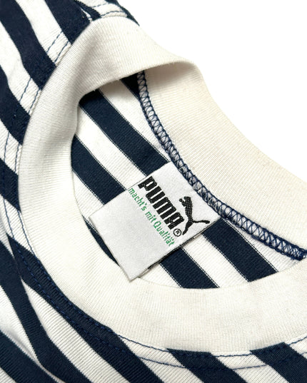 Vintage Puma Streifen-T-Shirt für Damen und Herren