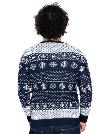 Schmutziges Tier Marineblau Unisex Hässlicher Weihnachtspullover