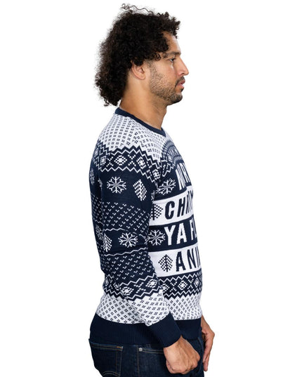 Schmutziges Tier Marineblau Unisex Hässlicher Weihnachtspullover