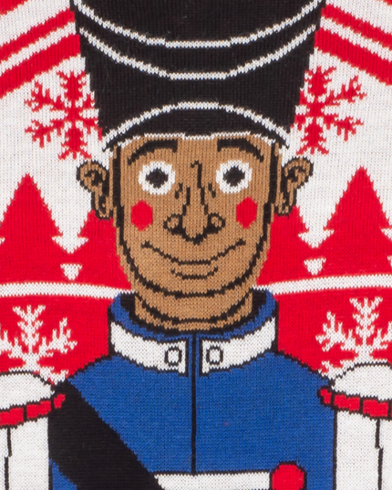 Flappy Drummer Boy Animated Ugly Christmas Sweater