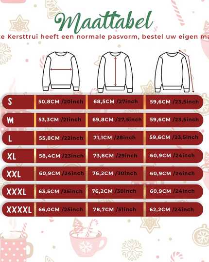 Klassischer roter Weihnachtspullover - Herren