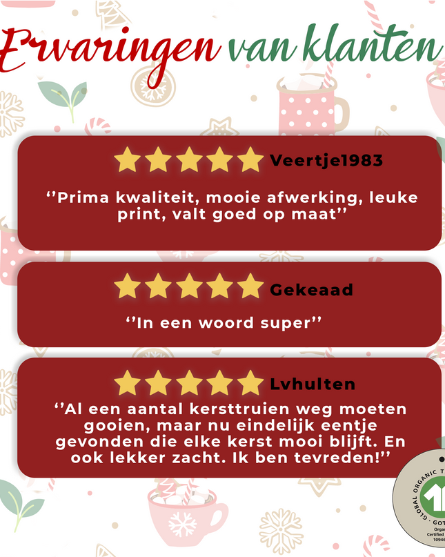 Weihnachtspullover mit Schal