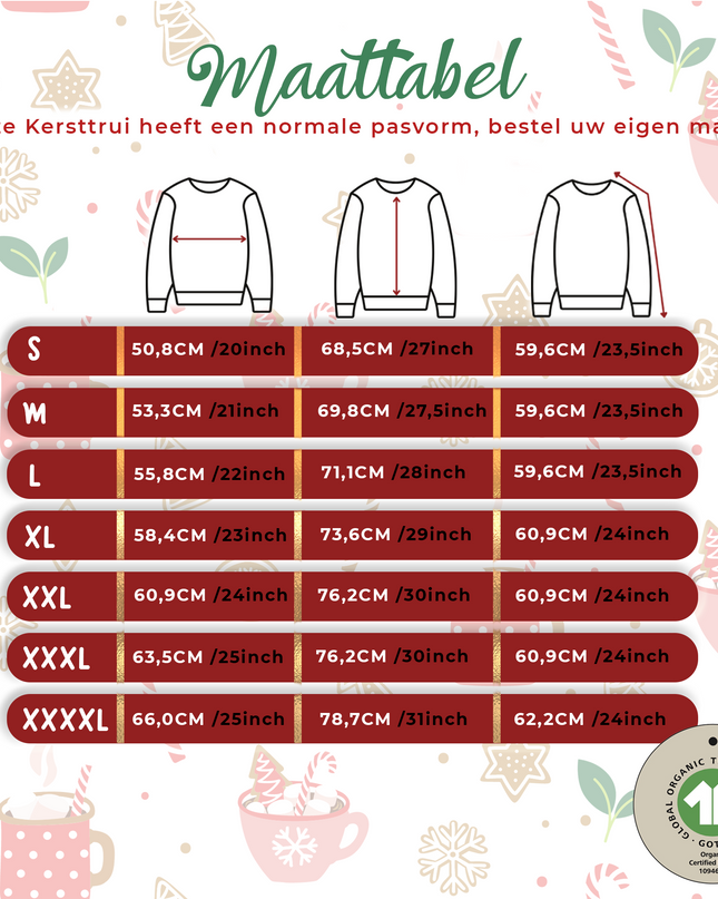 Weihnachtspullover mit Schal