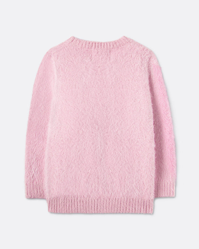 Glitzernder Weihnachtspullover für Kinder mit Rentiermotiv