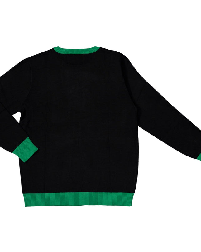 Grüner Cartoon-Monster-Mittelfinger-Unisex-hässlicher Pullover