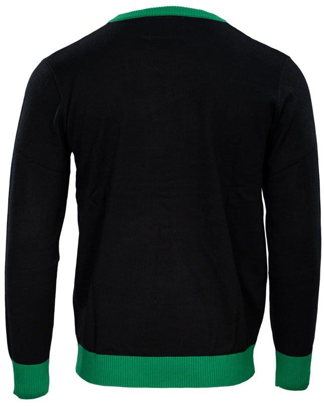 Grüner Cartoon-Monster-Mittelfinger-Unisex-hässlicher Pullover