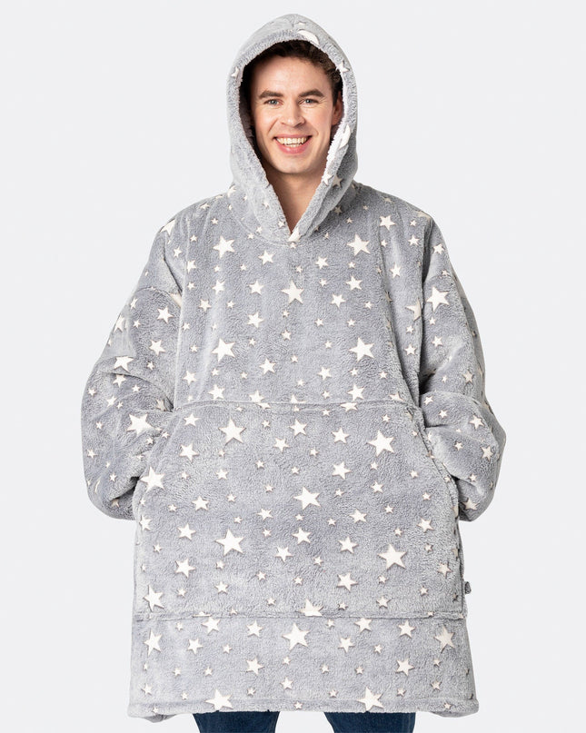Grey Stars HappyHoodie