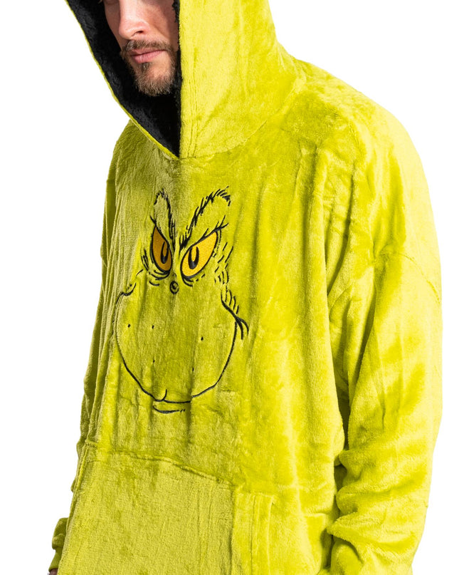 Grinch-Gesicht-Schlafponcho