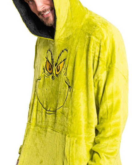 Grinch-Gesicht-Schlafponcho