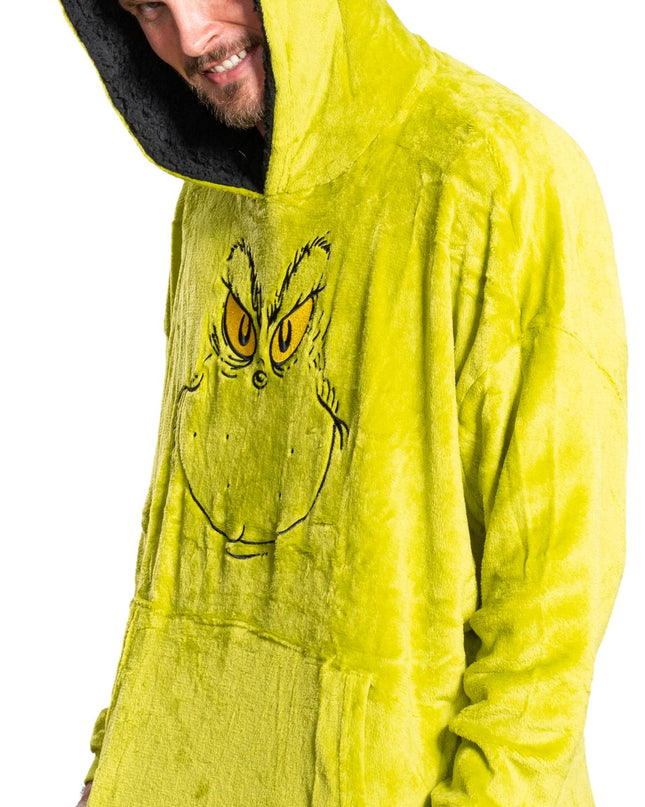 Grinch-Gesicht-Schlafponcho