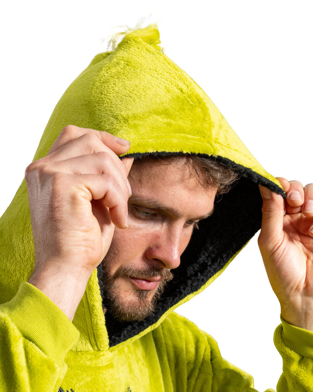 Grinch-Gesicht-Schlafponcho