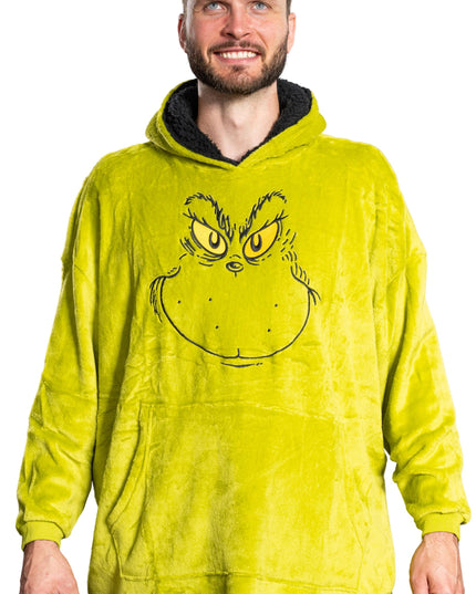 Grinch-Gesicht-Schlafponcho