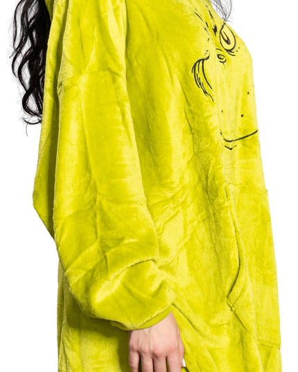 Grinch-Gesicht-Schlafponcho