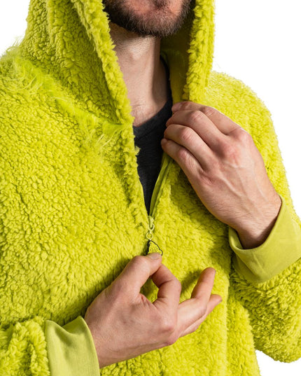 Grinch Sherpa Union Suit with Head Zipper