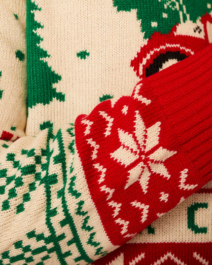 Weihnachtspullover für Herren mit dem Aufdruck „Fahren nach Hause“ – für festliche Stimmung