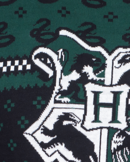 Harry Potter Slytherin Weihnachtsmuster Hässlicher Pullover